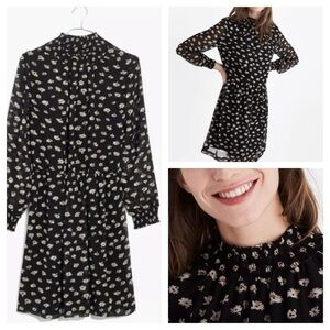 Madewell Mistlight Mock neck Dress In Seattle Floral Size S